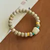 Recomendação do designer Pulseira Original de Fio de Contas Bodhi Estrela e Lua Círculo Único Masculina Turquesa Cera de Abelha Vermelho do Sul