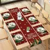 Conjunto de Toalha de Mesa Novo Transfronteiriço Decoração de Mesa para Feriado de Natal Conjunto de Bandeira de Mesa Jogos Americanos Bandeira de Mesa 2026 Amazon