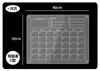 Adesivo de Geladeira Placa Acrílica Magnética Calendário Semanal Quadro de Escrita Transparente Caderno Mensagem Quadro de Escrita Apagável a Seco
