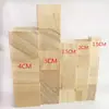 Em estoque do fabricante: Blocos quadrados de madeira de pinho, blocos de construção de brinquedo para crianças, modelo DIY, blocos de material didático de matemática