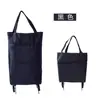 Bolsa de Compras de Gran Capacidad, Bolsa de Arrastre Plegable, Bolsa con Ruedas, Bolsa Impermeable, Bolso Retráctil Engrosado, Bolsa Universal para Compras