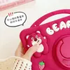 Funda Protectora Samsung A7Lite A8 Dibujos Animados S6 Silicona Suave A11Plus Infantil A9 Anticolisión 500 Anticaídas Oso de Fresa