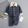 Conjunto de Pijama de Franela para Niños Otoño e Invierno Espesado Compuesto Niños y Niñas Terciopelo de Cordero Se Puede Usar Fuera de Casa Ropa de Casa