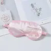 Nova Máscara de Dormir para Olhos Preta Dupla Face Imitação de Seda Blackout para Mulheres, Máscara de Dormir Infantil Estilo Tira de Desenho Animado Fofo em Estoque