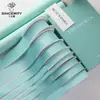 Série Azul Menta Violeta de Sete Cores Buquê de Flores de Fita de Alta Qualidade Embalagem de Presente de Fita Decoração de Floricultura