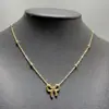 Nuevo Collar de Acero de Titanio con Lazo para Mujer, Lujo Ligero, Versátil, Estilo Dulce, Cadena para Clavícula, Pulsera de Cadena de Perlas