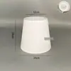 Pantalla de Lámpara de Araña de Tela Reemplazo de Concha E14 Clip-On Bombilla Accesorios DIY Cubierta Barrera de Lámpara de Cristal Translucida Estilo Europeo y Americano