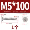 Tornillos Autorroscantes de Cabeza Hexagonal Avellanada de Acero Inoxidable 304 Jinchao Grado 8.8 Tornillos para Madera de Cabeza Plana Niquelados M3M4M5M6