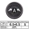 Parche de Tela Bordado Blanco y Negro Borde Rojo Impreso Velcro Criaturas Animales Insignia Cuadrada Parche Táctico Velcro