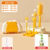 Set Portátil de Cepillo para Biberones, Cepillo para Vasos de Niños, Cepillo de Mango Largo, Cepillo de Silicona para Biberones de Bebé, Cepillo de Limpieza, Cepillo para Vasos