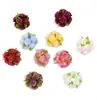 Contas de Flor de Camélia Suaves e Cheias de Charme, Contas de Bola de Flor Folha Verde Rosa de Argila, Caneta Mixta para DIY, Corrente de Celular e Peças de Acessório