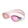 Gafas de natación de competición profesionales para adultos transfronterizas, de silicona impermeable y antivaho de colores electrochapados personalizados, para competición y entrenamiento