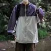 Chaqueta Ligera de Protección Solar para Exteriores de Verano 2026, Chaqueta Fina de Piel con Capucha de Bloques de Color, Unisex