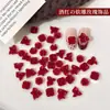 Nuevos Accesorios para Uñas con Diseño de Rosa Suave ins Transparente Rojo Vino Triángulo Rosa DIY Uña Portátil Decoración Flor de Goma Suave de Resina