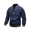 Chaqueta Cortavientos de Béisbol para Hombre, Primavera y Otoño, Delgada, Cuello Alto, Cremallera, Casual, Multicolor, Chaqueta de Trabajo