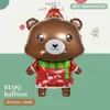 Nueva Serie de Decoración para Fiesta Navideña Mini Muñeco de Nieve, Anciano, Reno, Árbol de Navidad Globos de Papel de Aluminio Serie Navideña