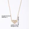 Joyería Kashi de alta gama collar de amor de succión magnética de diamantes completos diseño de nicho imán temperamento clavícula en forma de corazón
