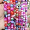 Ágata de fuego nueva transfronteriza cuentas sueltas cadena hecha a mano accesorios joyería diy ropa popular ágata venta directa de fábrica al por mayor