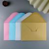 Creativo En Blanco Minimalista Retro Sobre de Papel Kraft Blanco Tarjeta de Felicitación Postal Carta de Amor Invitación Dedicado Venta al por Mayor