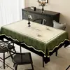 Mantel Francés Retro, Sin Lavado, Impermeable, Resistente al Aceite, Resistente al Calor, Mantel de Mesa de PVC, Mantel para Mesa de Centro, Mantel de Lujo Ligero y de Gama Alta