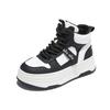 Zapatos Blancos de Piel Genuina Otoño e Invierno 2025 Nuevos Zapatos con Suela Gruesa que Aumentan la Altura Deportivos Casuales para Mujer Versátiles y Cómodos para los Pies para Mujer