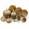 Ruedas de cepillo de alambre eléctrico pulidoras hechas a medida para eliminación de óxido, cepillos de alambre de cobre engrosados, cepillos de hierro, cepillos de rueda de alambre para pulir y limpiar