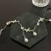 Dulce, Fresco y Fresco Collar de Borla de Perla Mariposa Verde Oliva Cadena de Clavícula de Nicho de Gama Alta Collar Elegante de Moda