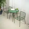 Conjunto de Mesa e Cadeiras de Ferro Forjado para Exterior Três Peças Pátio Ar Livre Café Simples Loja de Chá Varanda Mesa e Cadeiras de Chá