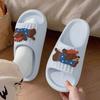 Apcans2025 Pantufas de Cachorro Maçã Desenho Animado Fofo Femininas de Verão para Casa Antiderrapantes Sandálias para Dormitório de Estudante Casa