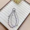 Cadena Creativa para Teléfono Móvil de Mujer Moda Ins Colgante para Teléfono Móvil DIY Hecho a Mano Perla Cristal Strass Doble Cadena Cordón Estilo Nuevo