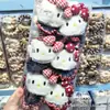 Celebridad de Internet Linda Lazo 3D Gato Kt Cuadros Mezclilla Goma para el Cabello Dulce Chica Japonesa Cuerda para Cola de Caballo