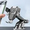 Soporte para teléfono de coche con bloqueo instantáneo, Apertura y cierre con una mano y un botón, Centro de gravedad mecánicamente estable, Ventosas nano que no dañarán su coche, Compatible con las rejillas de ventilación de varios modelos de coche