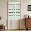 Cortina de puerta con estampado de lunares para uso doméstico, adecuada para dormitorios en casas de huéspedes, no requiere taladro, hecha de tela de algodón y lino, se puede personalizar con tu propio diseño para privacidad en el baño