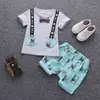 Ropa de verano para bebés y niños, traje de manga corta para bebé niño, traje de dos piezas de comercio exterior, ropa de verano para niños, primera generación de pelo
