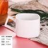Taza de café de cerámica creativa de estilo europeo, ideal para té con leche blanco puro y platillo, logotipo personalizable para cafetería de hotel.
