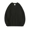 Suministro exclusivo transfronterizo: Sudadera de Algodón con Cuello Redondo para Hombre y Mujer, 320g, Corte Holgado, Hombro Caído, Color Sólido, Personalizable con Estampado, Venta al por Mayor Directa de Fábrica