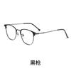 Popular en línea 3389 montura de gafas retro metal redonda gafas ópticas montura de gafas para miopía ultraligera montura de gafas para hombre