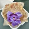 Cabeça de flor de cymbidium simulada cabeça de magnólia pessoas minoritárias DIY cocar grampo de cabelo caixa de presente combinando acessórios de grampo de cabelo decorativos