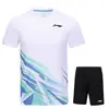 Set de Competición de Bádminton Li Ning Serie de Bádminton para Hombres y Mujeres Ropa Deportiva de Punto para Competición y Entrenamiento de Parejas