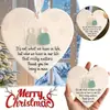Bestseller transfronterizo adorno de amistad de acrílico oceánico en forma de corazón decoración para árbol de Navidad colgante estilo navideño sin adornos para colgar