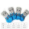 Calcetines para mascotas de alta calidad con suela antideslizante, calcetines de algodón para perros, gatos y peluches, paquete de 4, suministros al por mayor