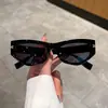 Óculos de sol retrô sexy estilo gatinho para mulheres, óculos irregulares com degradê para homens, óculos de rua