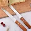 Cuchillo de Pan de Acero Inoxidable para Rebanar Pastel y Tostadas, Cuchillo Dentado para Capas, Herramienta de Repostería para Uso Doméstico, Sin Residuos