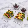 Copo para Molho de Aço Inoxidável 304 Copo para Condimentos Suporte para Panqueca Mexicana Suporte para Panqueca de Milho Cozinha Restaurante