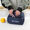Bolsa Térmica para Oficinistas para Llevar Arroz, Bolsa para Lonchera Gruesa de Papel de Aluminio Aislante, Bolsa de Almuerzo para Estudiantes, Bolso de Mano con Hebilla, Gran Capacidad