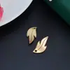 Aleación Electroforesis Alta Retención de Color Gota de Aceite Hoja Grande Perforada de un Solo Lado Anillo Colgante DIY Estilo Antiguo Hanfu Cheongsam Accesorio para Horquilla