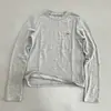 Camiseta Casual Bordada de Cachorrinho com Gola Redonda e Manga Longa para Mulheres, Camisa Básica Versátil com Efeito Emagrecedor, Top de Cor Lisa, Lançamento Casual Outono e Inverno