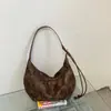Bolsa de Axila Estampa de Leopardo Nicho Feminina 2026 Nova Outono Grande Capacidade Retro Trabalho Diário Ombro Único Transversal Bolsa Bolinho