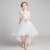 Vestido para Meninas, Vestido de Princesa, Vestido de Renda para Apresentação para Crianças Pequenas e Médias, Vestido Branco Longo para Aniversário de Crianças