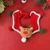 Exportação comércio exterior novo animal de estimação Natal lã gola cachecol alce bola gato cachorro gola cachecol tricotado